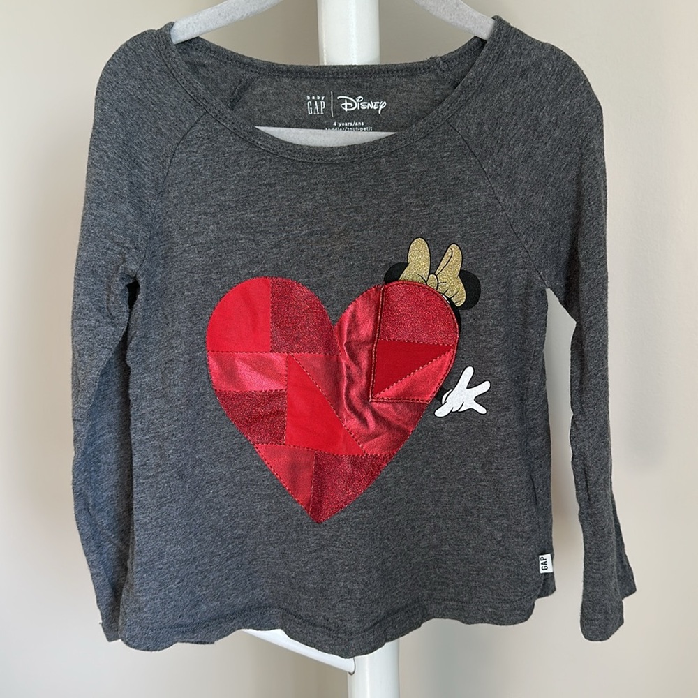 Gap x Disney Minnie Mouse Long Sleeve Shirt 4T
